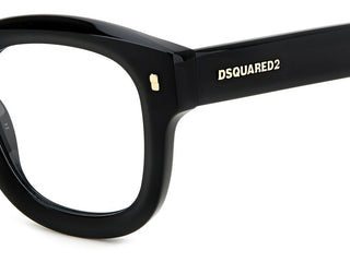 Dsquared2 D2 0091 men Gold Squared Eyeglasses