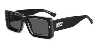 Dsquared2 D2 0142/S men Black Rectangle Sunglasses