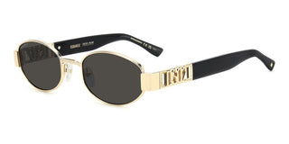 Dsquared2 D2 0155/s Men Rose Gold Oval Sunglasses