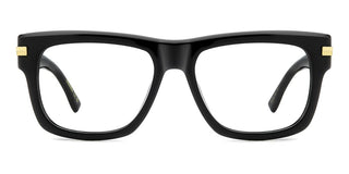 Dsquared2 D2 0163 Men Black Rectangle Eyeglasses