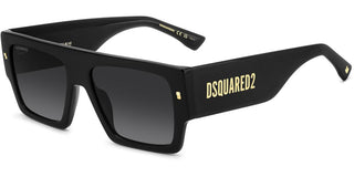 Dsquared2 D2 0165/s Men Black Rectangle Sunglasses