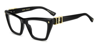 Dsquared2 D2 0172 Women Black Geometric Eyeglasses