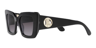 Burberry DAISY BE 4344 women Black Squared Sunglasses