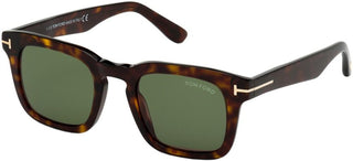 Tom Ford DAX FT 0751 unisex Havana Squared Sunglasses