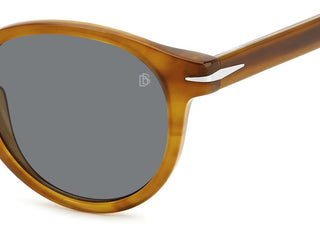 David Beckham DB 1111/S men Yellow Round Sunglasses