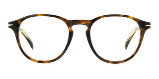 David Beckham DB 1126 men Havana Round Eyeglasses