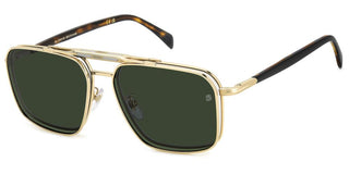 David Beckham DB 1187/G/C men Gold Rectangle Sunglasses