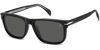 David Beckham DB 1188/C men Black Rectangle Sunglasses