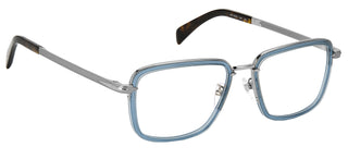 David Beckham DB 7072/F men Blue Geometric Eyeglasses