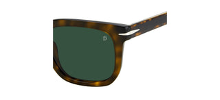 David Beckham DB 7076/S men Havana Squared Sunglasses