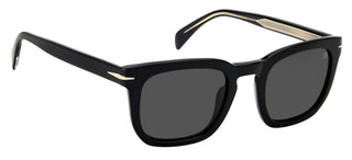 David Beckham DB 7076/S men Black Squared Sunglasses