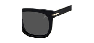 David Beckham DB 7076/S men Black Squared Sunglasses