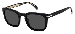 David Beckham DB 7076/S men Black Squared Sunglasses