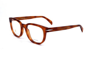 David Beckham DB 7097 men Havana Geometric Eyeglasses