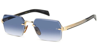 David Beckham DB 7109/S men Gold Squared Sunglasses