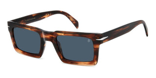 David Beckham DB 7126/S men Brown Rectangle Sunglasses