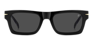 David Beckham DB 7129/CS men Black Rectangle Sunglasses