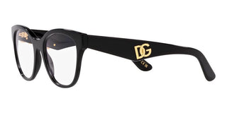 Dolce & Gabbana DG 3371 women Black Geometric Eyeglasses