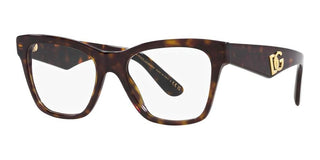 Dolce & Gabbana DG 3374 women Havana Squared Eyeglasses