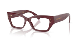 Dolce & Gabbana DG 3387 women Red Squared Eyeglasses