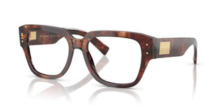 Dolce & Gabbana DG 3405 men Havana Squared Eyeglasses