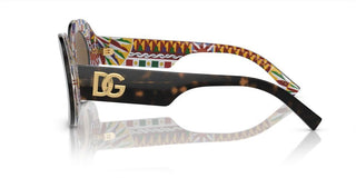 Dolce & Gabbana DG 4448 women Havana Oval Sunglasses