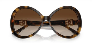 Dolce & Gabbana DG 6194U women Havana Geometric Sunglasses