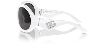 Dolce & Gabbana DG 6201 women White Oval Sunglasses