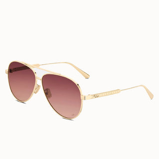 DIOR DiorCannage A1U women Gold Pilot Sunglasses