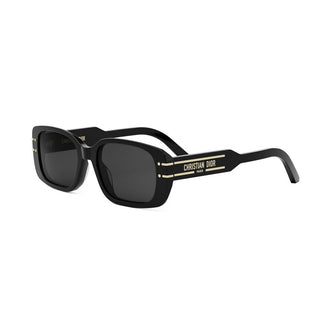 DIOR DiorSignature S12I women Black Rectangle Sunglasses