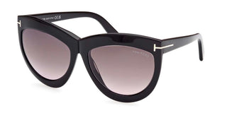 Tom Ford DORIS FT 1112 women Black Cat Eye Sunglasses