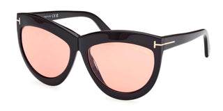 Tom Ford DORIS FT 1112 women Black Cat Eye Sunglasses