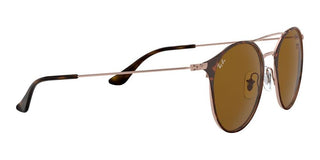 Ray-Ban DOUBLE BRIDGE RB 3546 unisex Havana Round Sunglasses