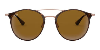 Ray-Ban DOUBLE BRIDGE RB 3546 unisex Havana Round Sunglasses