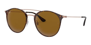 Ray-Ban DOUBLE BRIDGE RB 3546 unisex Havana Round Sunglasses