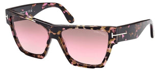 Tom Ford DOVE FT 0942 women Havana Cat Eye Sunglasses