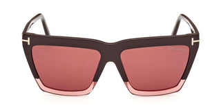 Tom Ford EDEN FT 1110 women Brown Geometric Sunglasses