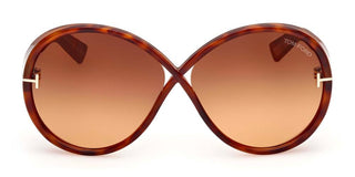 Tom Ford EDIE-02 FT 1116 unisex Havana Round Sunglasses