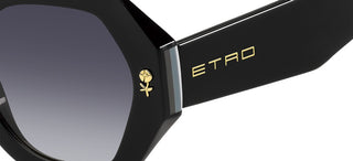 Etro ETRO 0009/S women Black Geometric Sunglasses