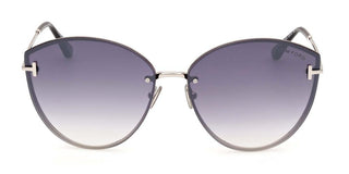 Tom Ford EVANGELINE FT 1106 women Silver Cat Eye Sunglasses