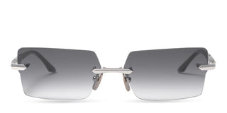 Dita EYMORI unisex Silver Rectangle Sunglasses