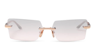 Dita EYMORI unisex Rose gold Rectangle Eyeglasses