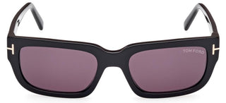 Tom Ford EZRA FT 1075 unisex Black Geometric Sunglasses