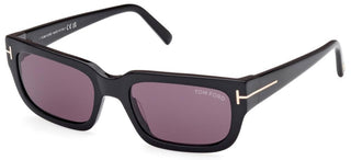 Tom Ford EZRA FT 1075 unisex Black Geometric Sunglasses