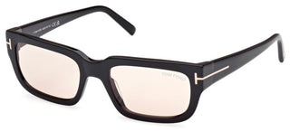 Tom Ford EZRA FT 1075 unisex Black Geometric Sunglasses