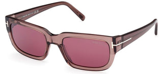 Tom Ford EZRA FT 1075 unisex Brown Geometric Sunglasses