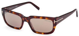 Tom Ford EZRA FT 1075 unisex Havana Geometric Sunglasses