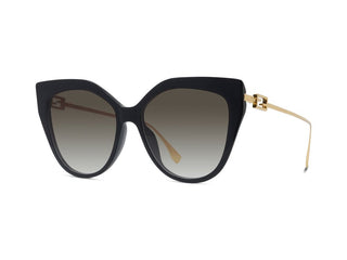 FENDI FE40011U women Black Cat Eye Sunglasses