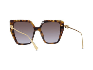 FENDI FE40012U women Havana Butterfly Sunglasses