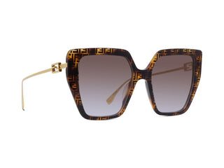 FENDI FE40012U women Havana Butterfly Sunglasses